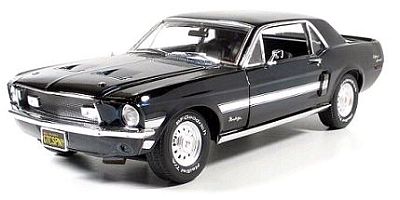 1968 Ford Mustang GT/CS California Special in Black Chrome, Item #GL50804-06