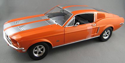 1968 Ford Mustang GT • Orange with Silver stripes • #GL50830