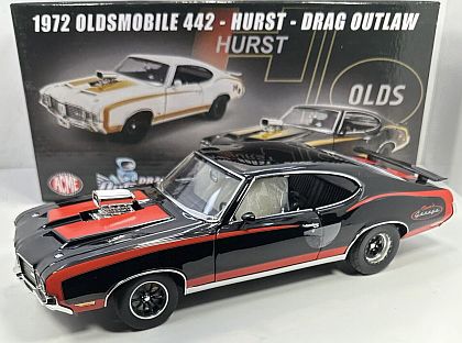 Tom's Garage 1972 Oldsmobile 442 HURST Drag Outlaw • Black • #A1805621TG • www.corvette-plus.ch