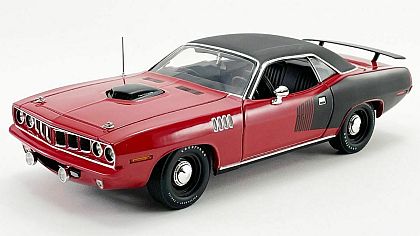 Tom's Garage 1971 Plymouth HEMI Barracuda • Red with Black Billboard • #A1806121TG • www.corvette-plus.ch