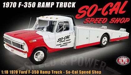 So-Cal 1970 Ford F-350 Ramp Truck • White/Red • #A1801410 • www.corvette-plus.ch