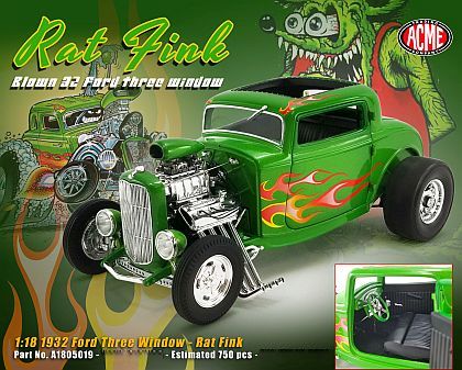 Rat Fink '32 Ford 3-Window Coupe • Ed ''Big Daddy'' Roth • #A1805019 • www.corvette-plus.ch