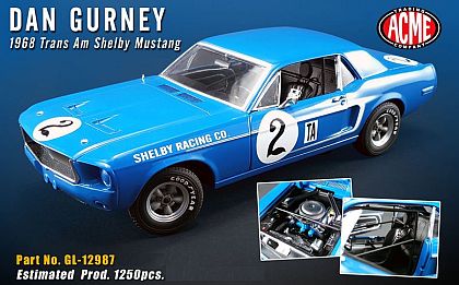 1968 Shelby Trans Am Mustang #2 • Dan Gurney #A-GL12987