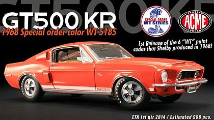 1968 Shelby Mustang G.T.500 • Shelby special 'WT5185' Snake Coral color • #A1801805