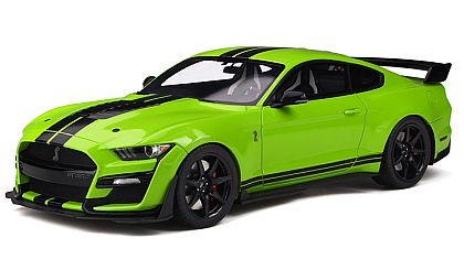 2020 Ford Shelby GT500 Mustang • Grabber Lime with Black stripes • #GT803 • www.corvette-plus.ch