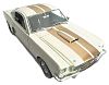 1966 Shelby HERTZ Mustang G.T.350-H white with gold stripes, Item #ED105