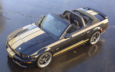 2007 Shelby GT-Hertz Convertible - Black with Gold stripes - Item #DC07GTH01