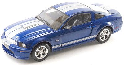 2008 Shelby GT - Blue with Silver stripes - Item #DC08GT02