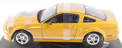 2008 Shelby GT - Orange with Silver stripes - Item #DC08GT03