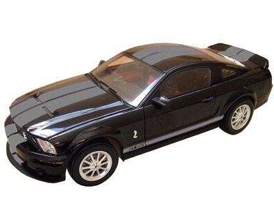 2007 Shelby GT500 in Black with Silver stripes, Item #DC75006