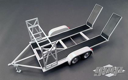 1/18 Tandem Trailer with Tire Rack • white • #GMP18821