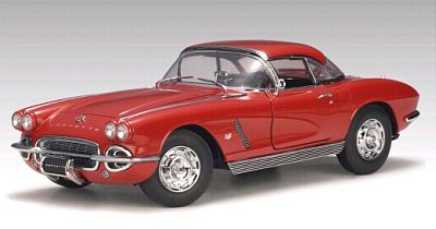 1962 Corvette Convertible, Roman Red, removable Hardtop, Item #AA71102