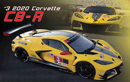 Corvette C8.R #3 • Yellow/Silver • #US032 • www.corvette-plus.ch