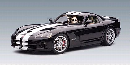 Dodge Viper SRT-10 Coupe - Black/White stripes - Item #AA71712