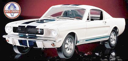 1965 Shelby G.T.350 Mustang • Wimbledon White with Blue Stripes • #FM-TY26