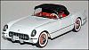 1953 Corvette Roadster, Polo White, Item #DM1279