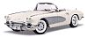 19561Corvette Convertible, Ermine White, Item #DM1245