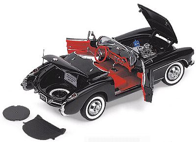 1956 Corvette Convertible • Onyx Black • #FM-B11E419