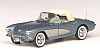 1956 Corvette Convertible, Arctic Blue, Item #FM-S11E343