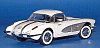 1958 Corvette Convertible, Snowcrest White, Item #FM-B11D025