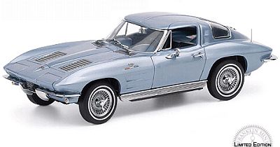 1963 Z06 Corvette Sting Ray Coupe, Silver Blue, Item #FMB11E666