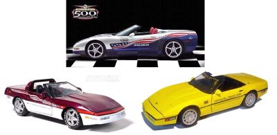 INDY 500 Corvette Pace Cars from 1986, 1995 and 2004 special package deal item 24PC-Set2