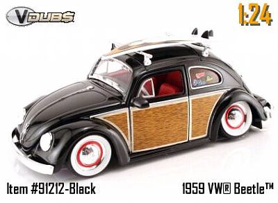 VW 1959 Woody Beetle with Surfboard item #JT91212