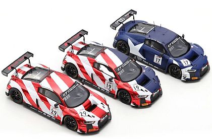 2018 Audi R8 LMS Intercontinental Challenge California 8 Hours • #US082083084set • www.corvette-plus.ch