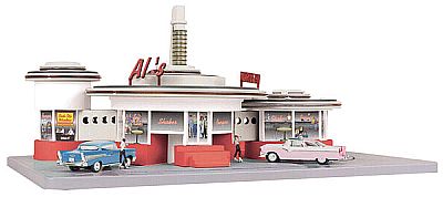 Item #MTH-9148 operating AL's drive-in Diner