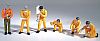 GULF Racing pit Crew Figurines • Set of 6 • #TSM10AC04