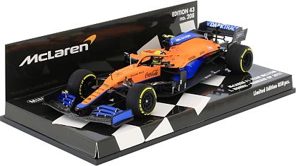 F1 McLaren MCL35M #4 Lando Norris • 2021 Bahrain GP • #MC537214304 • www.corvette-plus.ch