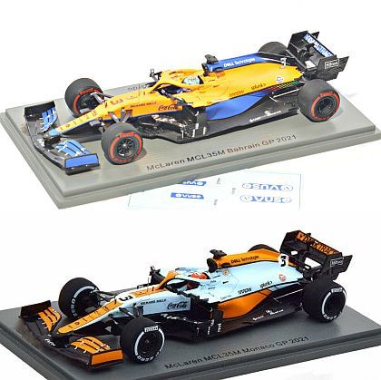 F1 McLaren MCL35M #3 Daniel Ricciardo • regular & inverted color scheme • #S767078set • www.corvette-plus.ch