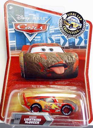 CARS • Muddy LIGHTNING McQUEEN • Disney PIXAR • #R4372