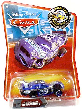 CARS • Race Damaged MOOD SPRINGS #33 Piston Cup race car • Disney PIXAR • #R8667