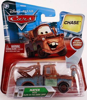 CARS CHASE car • MATER with Glow-In-The-Dark Lamp • #V3614