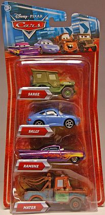 CARS • SARGE • SALLY • RAMONE • MATER • 4-Car Gift Pack • #V7319 • Disney/PIXAR