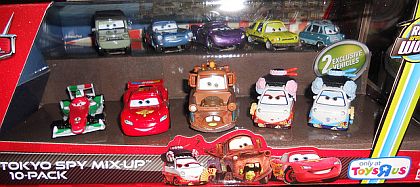 TOKYO SPY MIX-UP • 10-Pack • Disney/PIXAR CARS 2 • #W2137