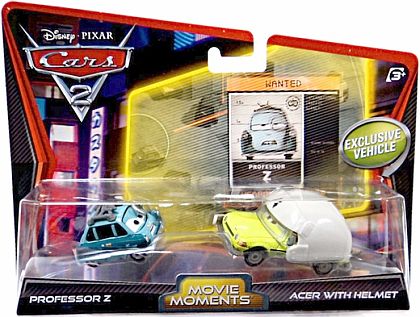 PROFESSOR Z & ACER WITH HELMET • 2-Pack • CARS 2 • #W6705