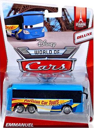 EMMANUEL Parisian Tour Bus • World Of CARS • Disney/PIXAR CARS 2 • #BDW65