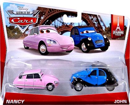 NANCY & JOHN • World Of CARS 2-Pack • Disney/PIXAR CARS 2 • #BDW87