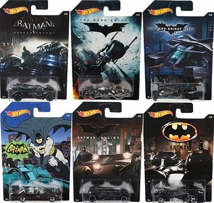 2015 BATMAN Collection • Hot Wheels set of 6 • #HW-DFK69