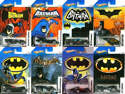 2012 BATMAN set of 8 • Hot Wheels • #HWX3423