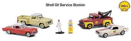 Shell Oil Service Center Diorama • Motor World • #GL58055 • www.corvette-plus.ch