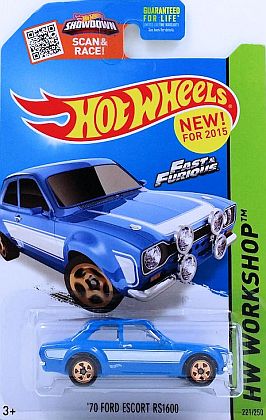 1970 Ford Escort RS1600 • Blue-White • Hot Wheels • #HW-CFH18