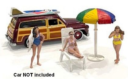 Beach Girls 3 Figurine & Accessories Set • #AD76481MJ • www.corvette-plus.ch