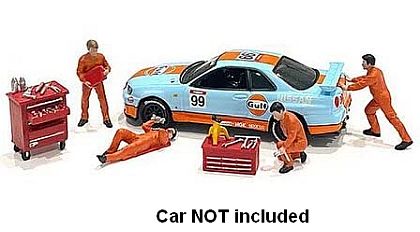 Gulf Mechanics Figurine Set • #AD76483MJ • www.corvette-plus.ch