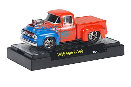 1956 Ford F-100 Truck • Metallic Orange with Cyanide Blue Flames • #M2-82161WC01-2