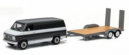 Hitch & Tow • Chevrolet G-20 Van with Flatbed Trailer • #GL32030-B