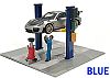 2-Post Car Lift with Accessories • Blue • #AD-38376MJ • www.corvette-plus.ch