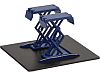 Double Scissor Service Floor Lift • Blue • #GL-16160A • www.corvette-plus.ch